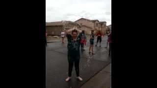 Water balloon explosion