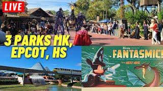  LIVE: All Day Magic Kingdom, Epcot, Hollywood for Fantasmic Sunday Walt Disney World 11/3/2024