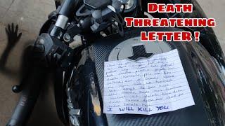 Someone gave me Death Threatening Letter | He will kill me if i will not leave Youtube