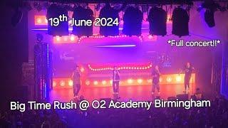  Big Time Rush UK & Europe Tour  full concert 4k @ the O2 Academy Birmingham, UK. 19ᵗʰ June 2024.