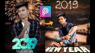 Happy new year 3D Picsart editing - 2019 Happy new year tutorial by AC..