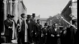 ROYAL / JAPAN: Crown Prince of Japan receives LL.D at Cambridge (1921)