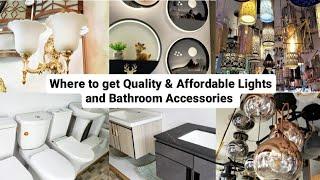 WHERE TO GET QUALITY AND AFFORDABLE LIGHT FIXTURES |CHANDELIERS| HOME DECORATING IDEAS