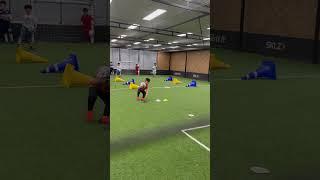 어린이 축구 발등 슈팅 연습