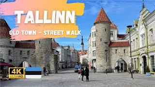 Tallinn`s Old Town, Estonia - Walking Tour [4K] (April 2022)