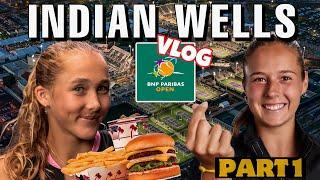 INDIAN WELLS. ANDREEVA shows players restaurant. BTS of TENNIS PARADISE. Got FREE BMW