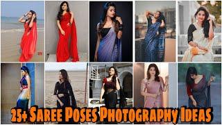 Saree Photography Poses Ideas For Girls || New Simple Saree Photography Poses Ideas For Girls ||