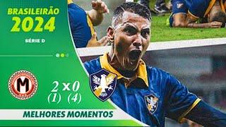 Manauara 2 (1)  x 0 (4) Retrô | série D 2024 | GOLS | Pênaltis.| Futebol NORTISTA é aqui