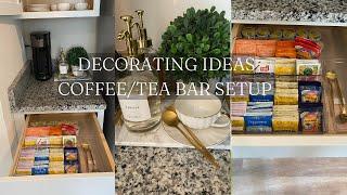 DIY COFFEE /TEA BAR SETUP | HOW TO CREATE A COFFEE STATION | AMAZON FINDS