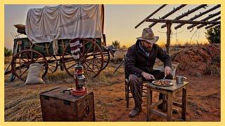 Authentic Wild West Experience: 3-Days Cowboy Camping-Shelter Building (Ep.4)