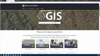 Navigating Napa County GIS Hub