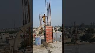 technique rcc column casting Readymixconcrete  #heavycivil #civilxpress #civilsite #viral #shorts