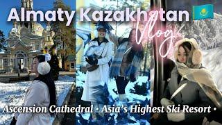 First Time in Central Asia | Almaty Kazakhstan  | Highest Ski Resort ||  Part.1 @BunnyGangmei