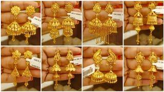 Gold Jhumka Designs With Weight And Price / Gold Jhumkas Latest Designs / 2 gram Gold jhumka ||