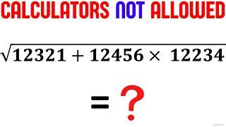 Calculators NOT Allowed | Learn this Trick to solve instantly