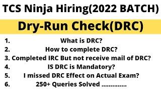 TCS Ninja Hiring 2022 Batch DRC Check Reminder | How to Complete DRC Check | TCS DRC Check