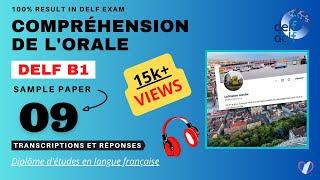 DELF B1 - Compréhension de l'orale [No. 09] | DELF B1 Listening Practice Test Online