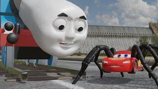 Train Thomas Meets Baby Cursed Mcqueen