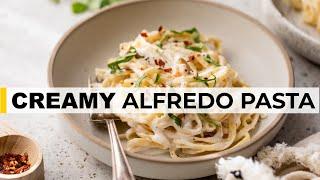 COTTAGE CHEESE ALFREDO PASTA SAUCE  | quick, healthy dinner recipe!