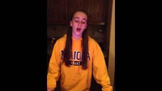 Megan Harrison singing Titanium