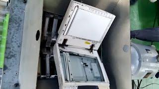 Biggest Broken Photocopier Got Easily Shredded By Shredder Machine | Monster Shredders & Crushers