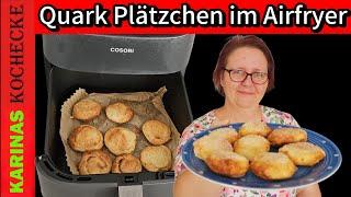 Schnelle Quark Plätzchen im Airfryer backen histaminarm & lecker