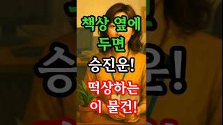 책상 옆에 이거두면, 승진운 올라간다네요. 작은 행동의 절실함이 모여, 삶을 바꿉니다.#재물운 #부자의삶 #승진운 #운세