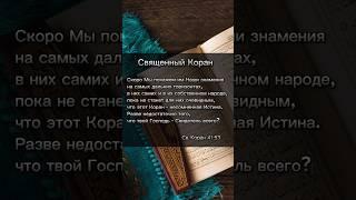 Св. Коран 41:53 #коран #ислам #shorts