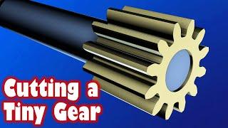 My First EVER Try at Machining a Brass Pinion Gear - or ANY gear!