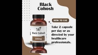 Vanity Vision Black Cohosh 500mg  Capsules | Natural Menopause Support, Hormonal Balance & Wellness