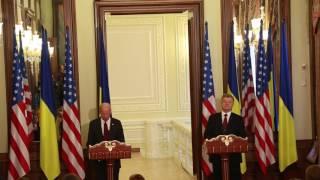 Заява віце-президента США Байдена після зустрічі з президентом України Порошенком