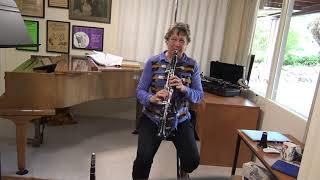 Clarinettist Ruth Bonetti tries Backun for the first time