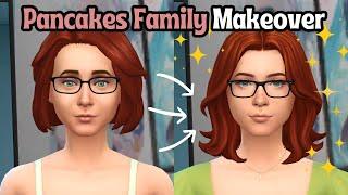 Giving The Pancakes Family the Makeover They Deserve  | The Sims 4 EA Townie Makeovers