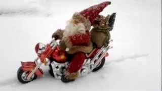 Santa Claus, Weihnachtsmann - Chrismas Easy Rider motorcycle Zimmerei Holzbau Gerd Ribbeck