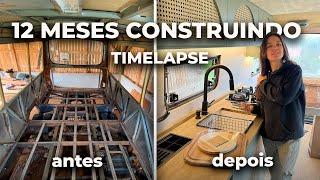 12 MESES TRANSFORMANDO UM ÔNIBUS EM MOTORHOME [TIMELAPSE]