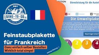  Feinstaubplakette Frankreich. In zwei Minuten für 4,51€ bestellt. Für jedes WoMo wichtig.