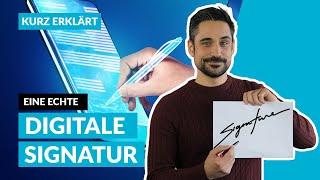 Was ist eine digitale Signatur? Die sichere alternative zur Unterschrift auf Papier | Kurz erklärt