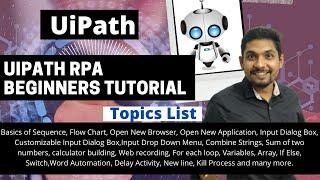 UiPath RPA Beginners Tutorial 2021 | By Rakesh