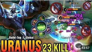 uranus gameplay g pro player uranus best build 2024 exp lane uranus top 1 global build uranus.......