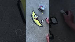 Peanut Butter Jelly Time  pixelated chalk art