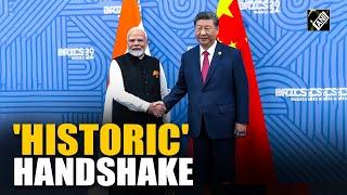 'Historic handshake': PM Modi holds meeting with Chinese President Xi Jinping at BRICS Summit