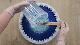 #2239 Resin Sunflower Bowl Using Chrome Pigment Powders