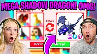 We Trade to get the Our NEW MEGA SHADOW DRAGON in Adopt ME!