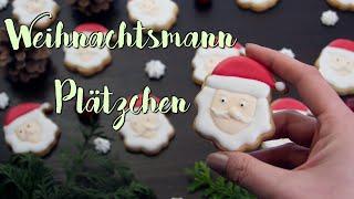 Weihnachtsmann Plätzchen backen [Zitronenplätzchen] | Plätzchen mit Royal Icing dekorieren