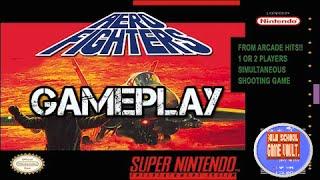 Aero Fighters - SNES Shmup Full Gameplay Walkthrough - Super Nintendo