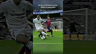 34 years old Roberto Carlos SPEED vs young XAVI 