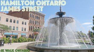 Hamilton Ontario - James Street: 4K Slow Walk Toronto & Ontario, Canada