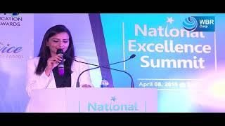 Emcee Speech WBR Corp National Excellence Awards 2018 @ Delhi