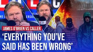 James O'Brien takes on 'far-right sympathiser' after riots | LBC