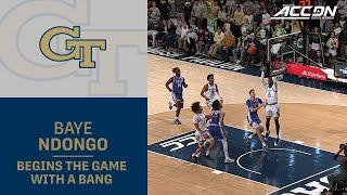 GT's Baye Ndongo Begins The Game With A Bang